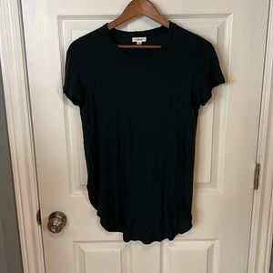 Wilfred Forest green short sleeve long flowing shirt